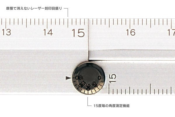 Linijka Midori składana aluminiowa 30cm | Srebrna