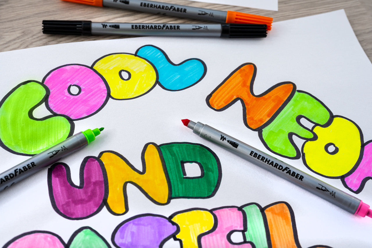 Pisaki dwustronne Faber-Castell | 20 sztuk