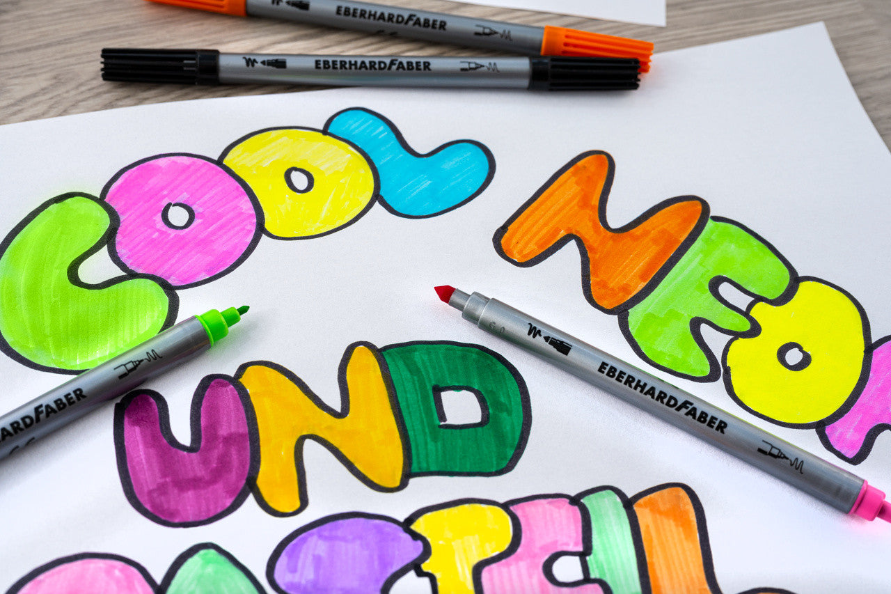 Pisaki dwustronne Faber-Castell | 20 sztuk