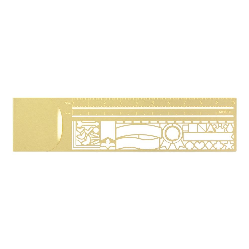 Paperclip Ruler Midori Clip Ruler | Decorative Pattern A – Escribo