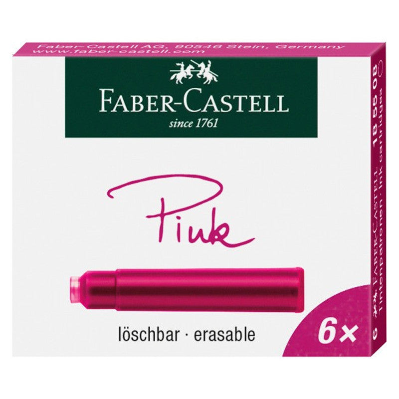 Naboje Faber-Castell Różowe 6 sztuk