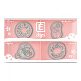 Spinacze do papieru Midori E-Clips | Kwiaty