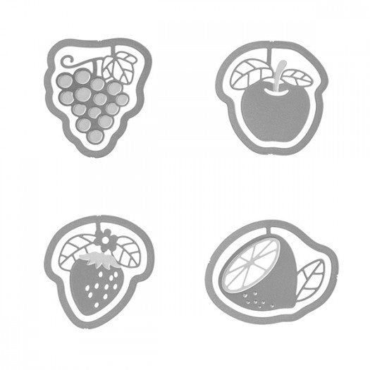 Spinacze do papieru Midori E-Clips | Owoce