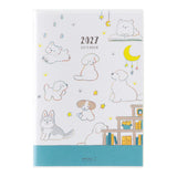 Kalendarz tygodniowy Midori Pocket B6 2027 | Psy