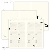Kalendarz Midori Diary Book Type B6 2027 | Beżowy z kotem