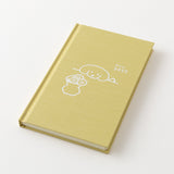 Kalendarz Midori Diary Book Type B6 2027 | Żółty z psem