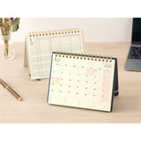Kalendarz miesięczny Midori +Stand Diary B6 2027 | Granatowy