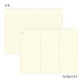 Kalendarz miesięczny Midori +Stand Diary B6 2027 | Beżowy