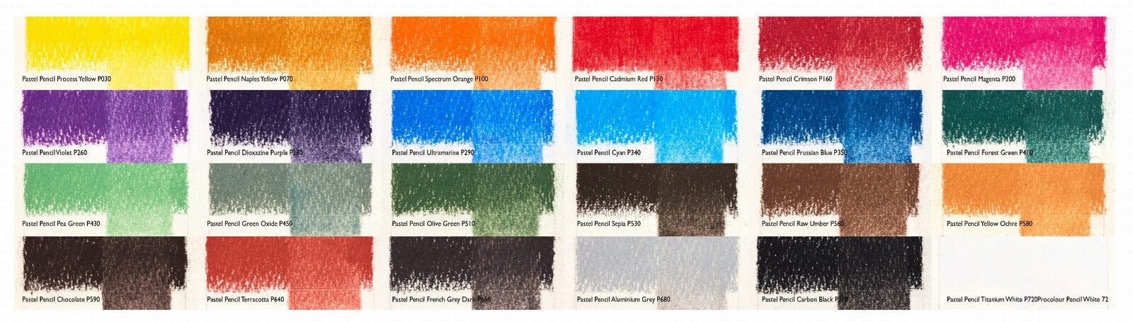 Zestaw suchych pasteli Derwent | 24 sztuki