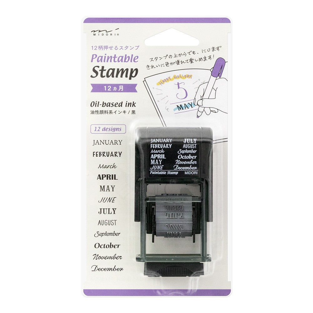 Pieczątka Midori Paintable Stamp | 12 Miesięcy