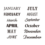 Pieczątka Midori Paintable Stamp | 12 Miesięcy