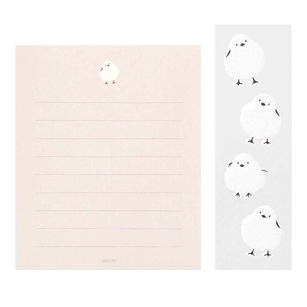 Papeteria Midori 305 z naklejkami | Ptaszek