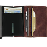 Portfel SECRID Miniwallet Vintage | Brązowy