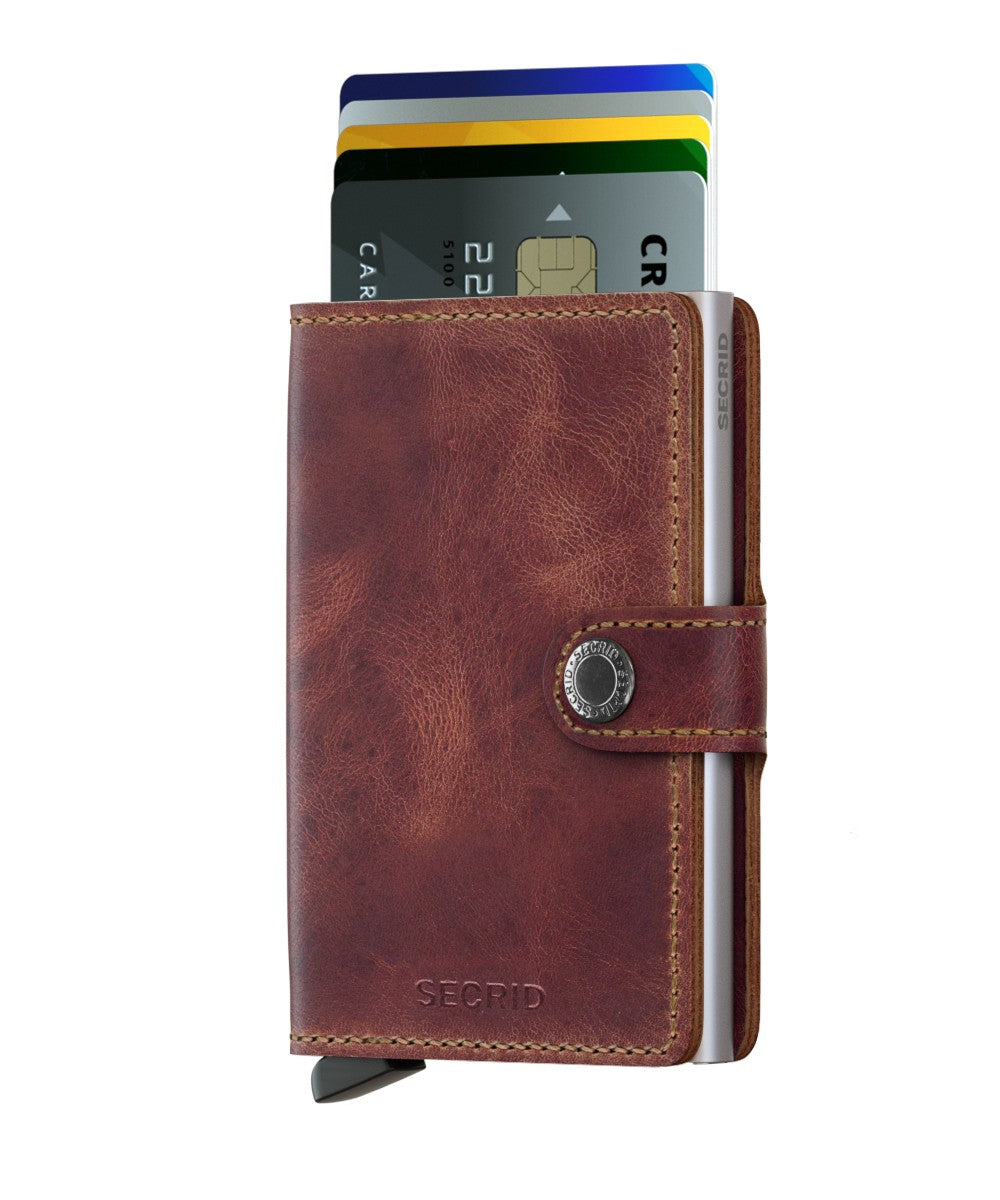 Portfel SECRID Miniwallet Vintage | Brązowy