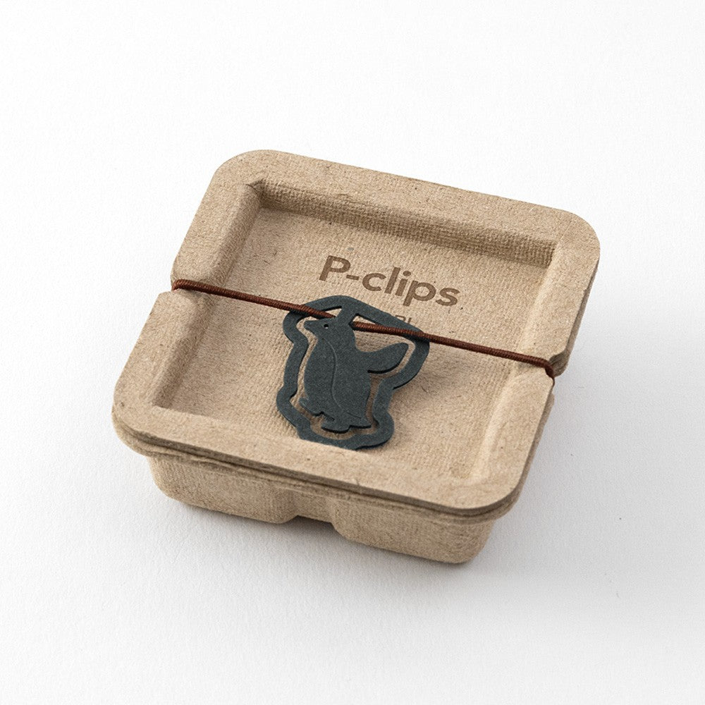 Spinacze do papieru Midori P-Clips | Pingwin