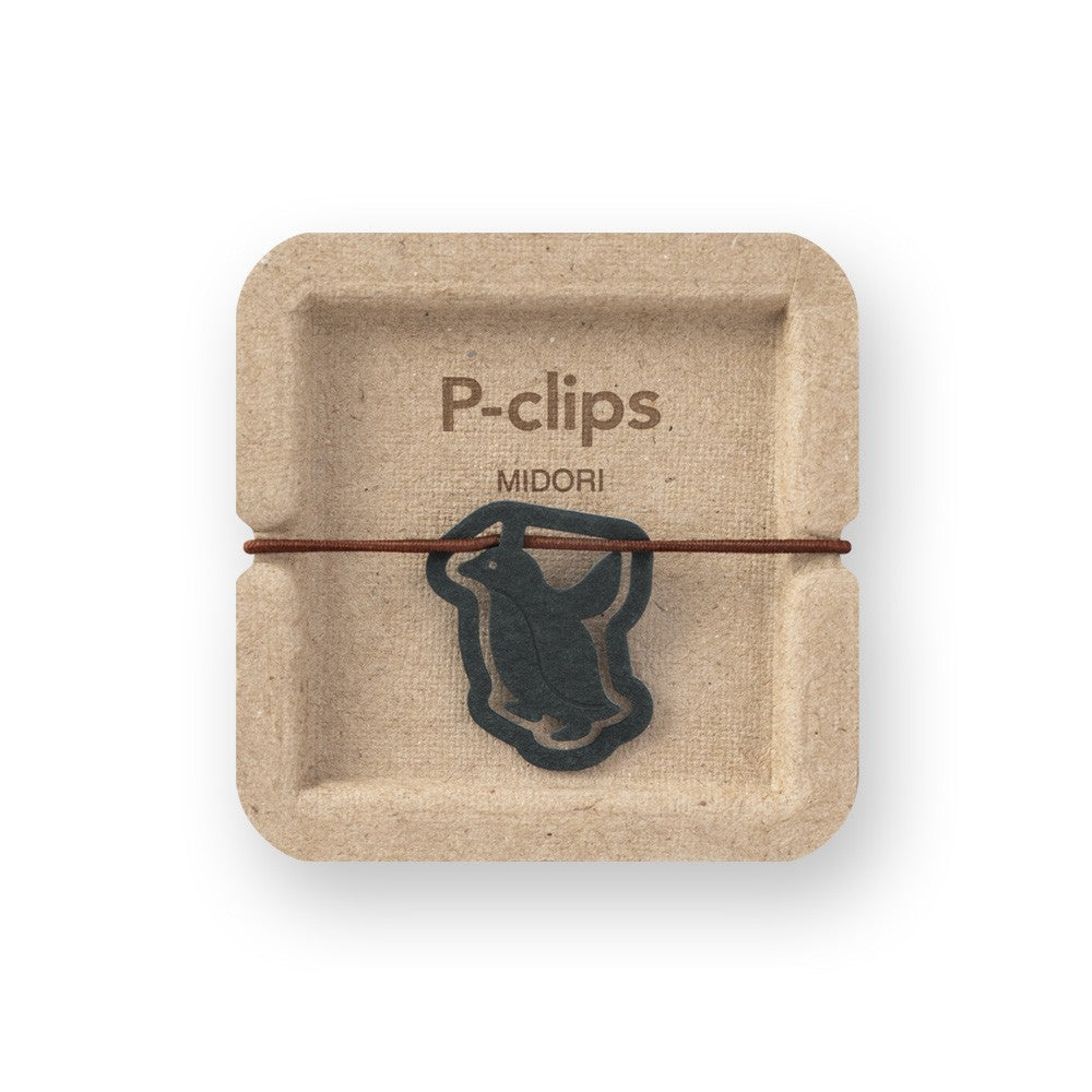 Spinacze do papieru Midori P-Clips | Pingwin
