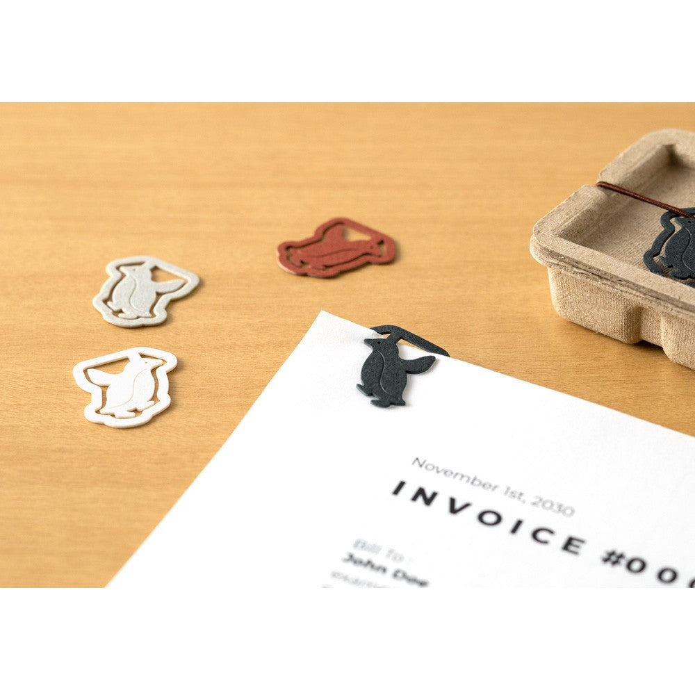 Spinacze do papieru Midori P-Clips | Pingwin