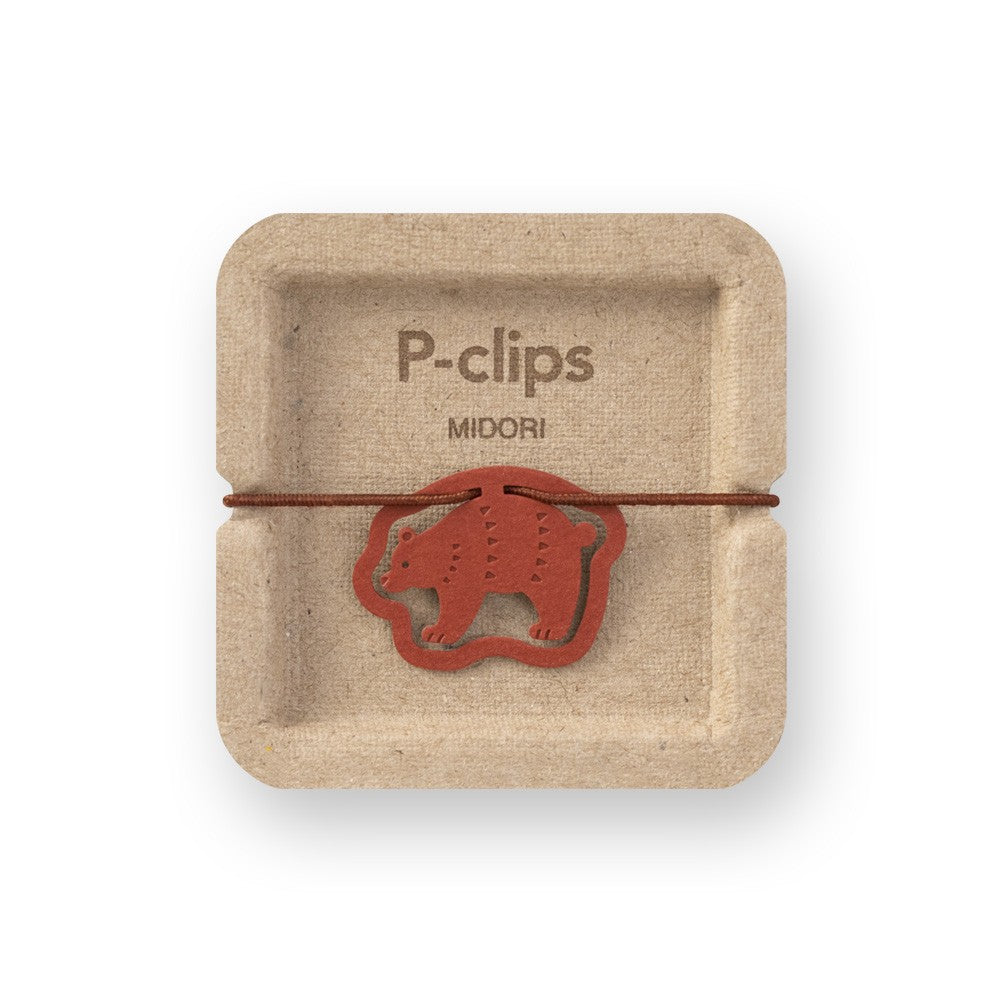 Spinacze do papieru Midori P-Clips | Miś
