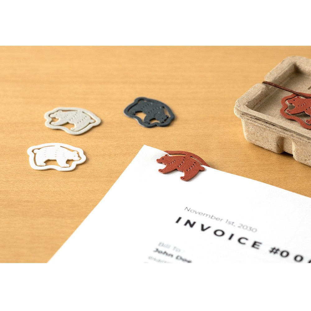 Spinacze do papieru Midori P-Clips | Miś