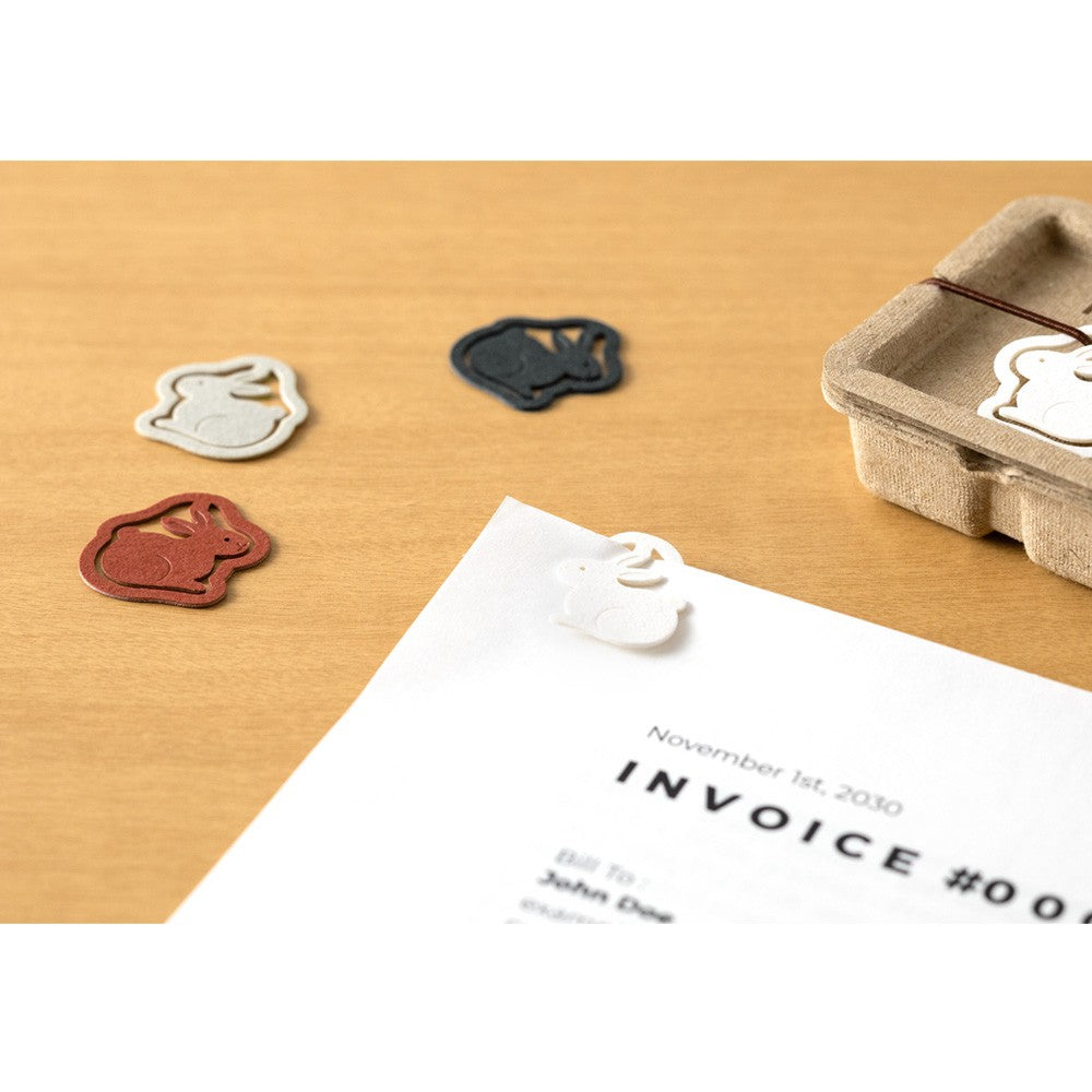 Spinacze do papieru Midori P-Clips | Królik