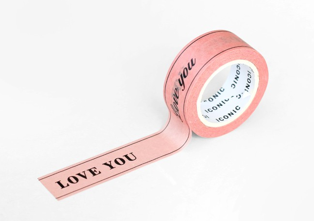 Taśma ICONIC Masking Tape | Love You