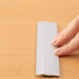 Linijka z magnesem Midori 15 cm | Srebrna