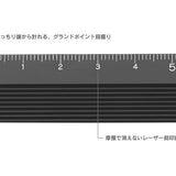 Linijka Midori 15 cm | Czarna