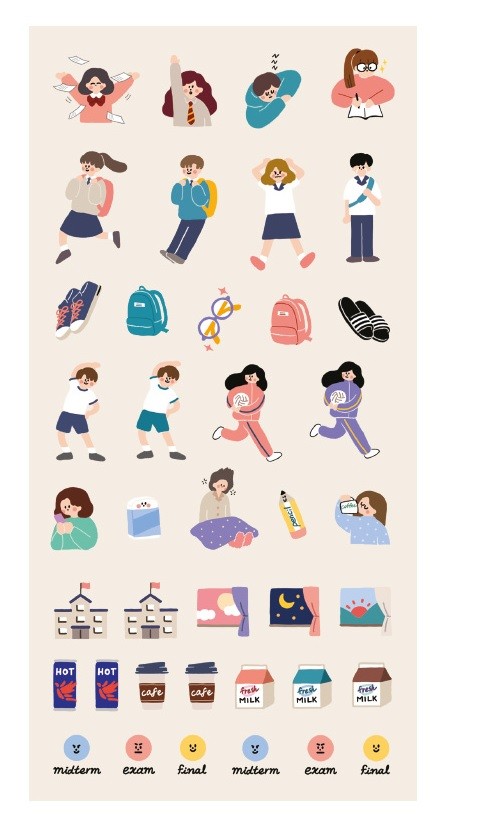 Naklejki ICONIC Haru Today Mini Removable Sticker