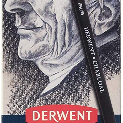Węgiel Rysunkowy w Kredce Derwent Characoal Pencils 6 sztuk