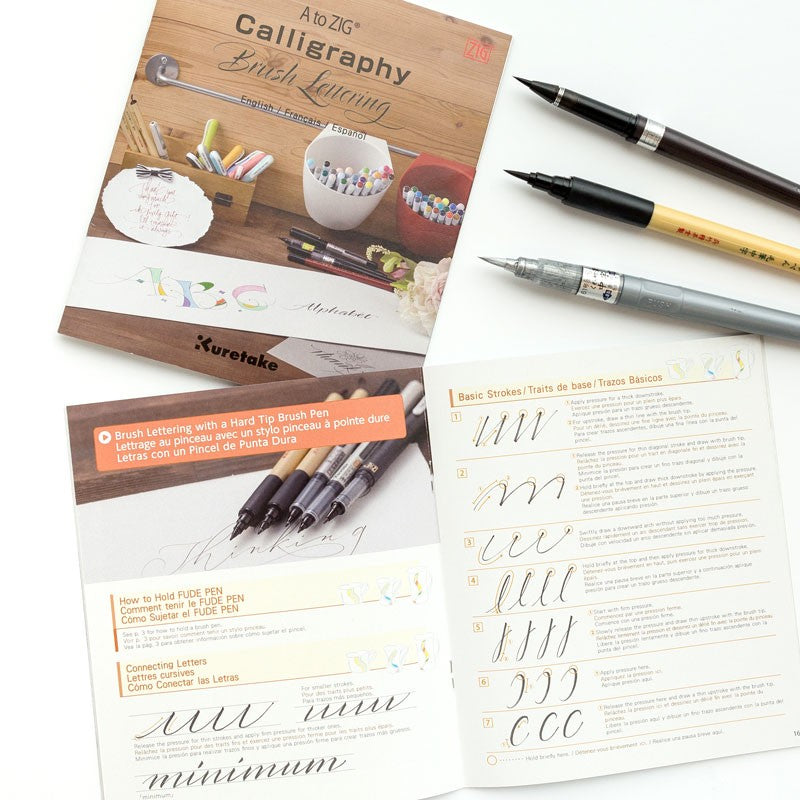 Kuretake książeczka do kaligrafii Zig Calligraphy Brush Lettering Book