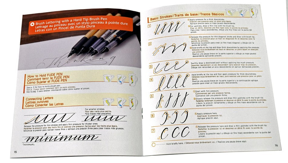 Kuretake książeczka do kaligrafii Zig Calligraphy Brush Lettering Book
