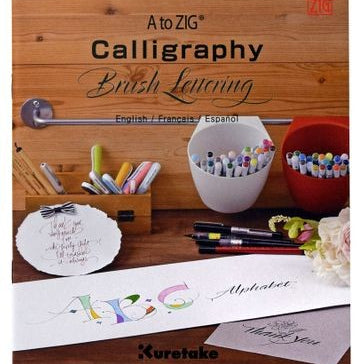 Kuretake książeczka do kaligrafii Zig Calligraphy Brush Lettering Book