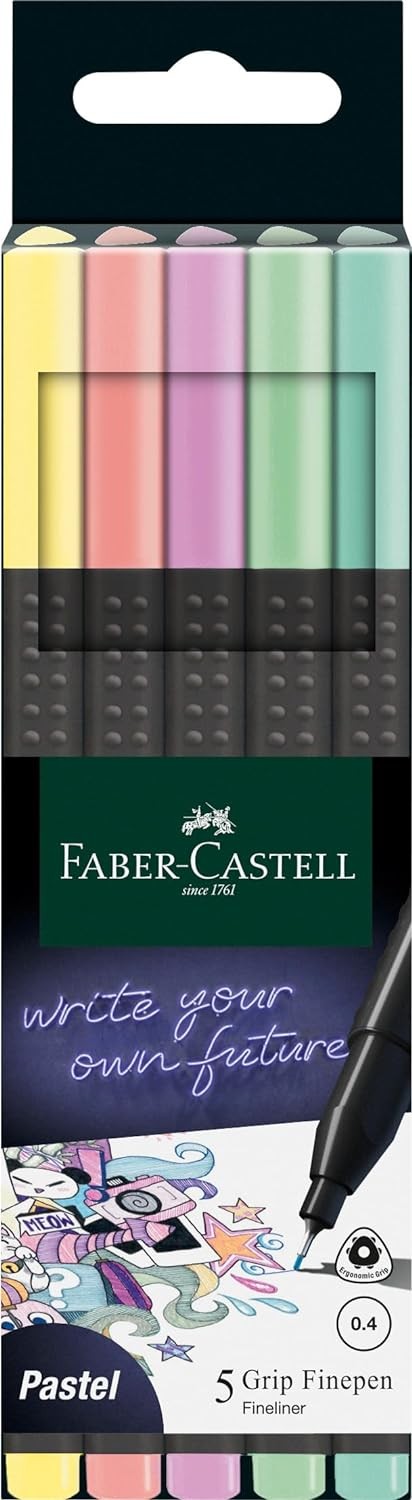 Zestaw cienkopisów Faber Castell Grip Finepen Pastel