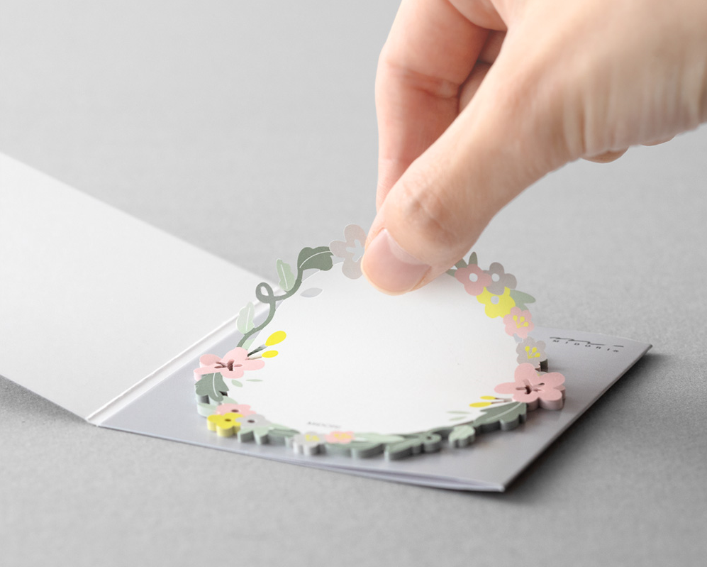 Karteczki samoprzylepne Midori Katanuki Fusen | Wianek