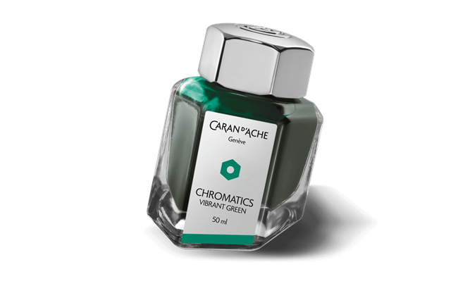 Atrament Caran D'Ache Chromatics 50 ml | Vibrant Green