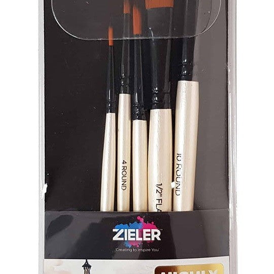 Zestaw pędzli Zieler 5 Premium Mixed Media
