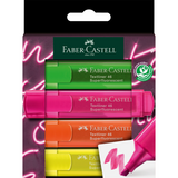 Zakreślacze Faber-Castell Fluo 4 sztuki