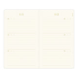 Pamiętnik 3-letni Midori z okładką ze skóry z recyklingu