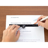 Składana linijka Midori plastikowa 16 cm | Czarna | A