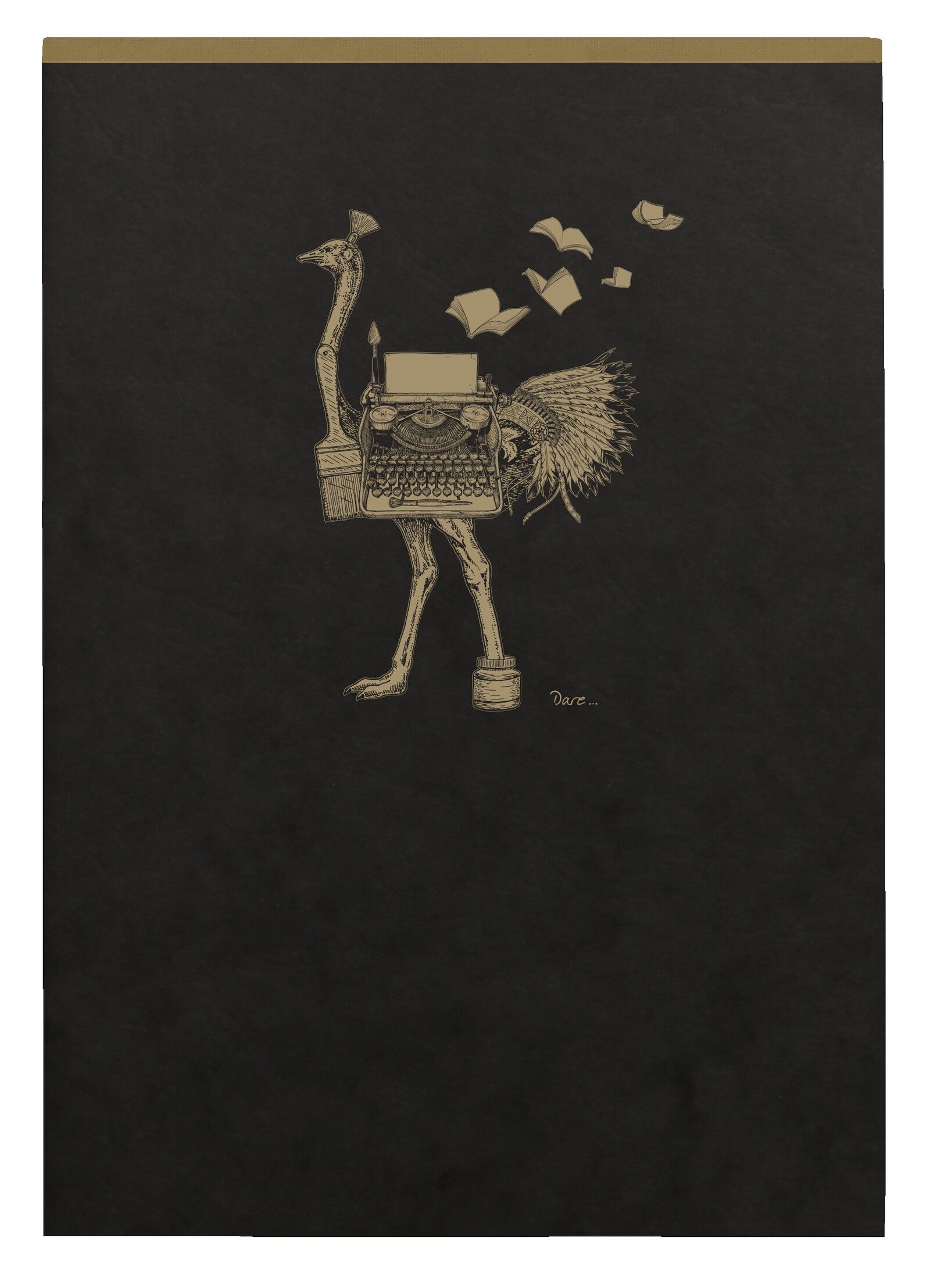 Pad z perforacją Clairefontaine Flying Spirit Black A5