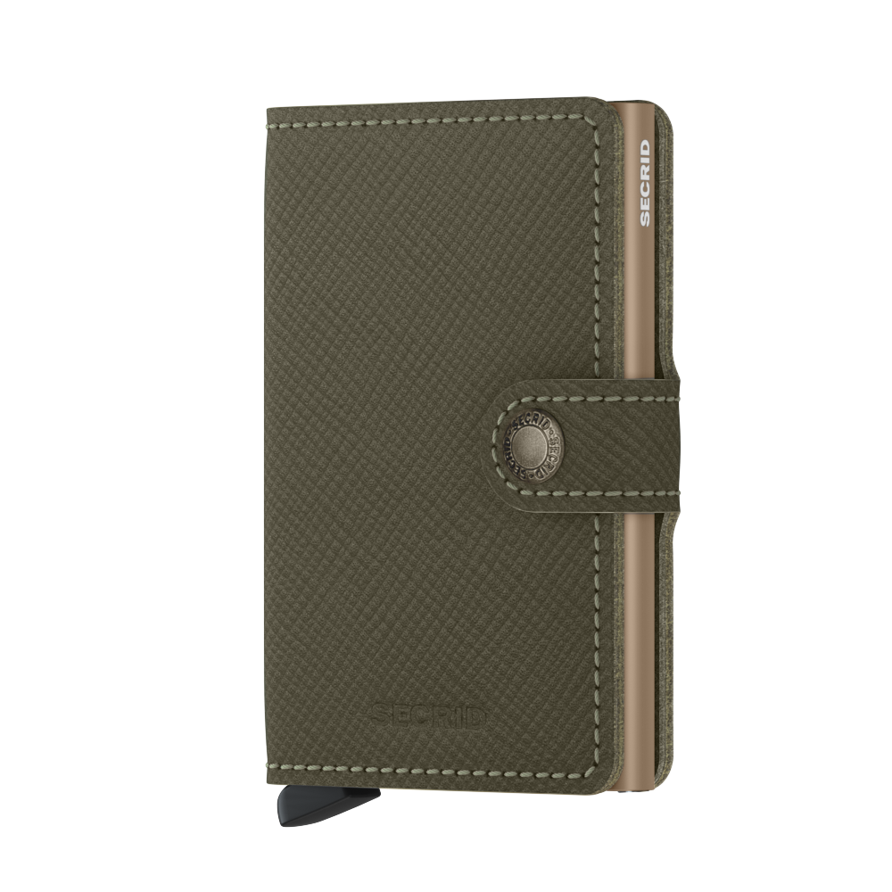 Portfel SECRID Miniwallet Saffiano Olive
