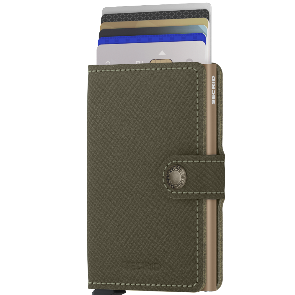 Portfel SECRID Miniwallet Saffiano Olive