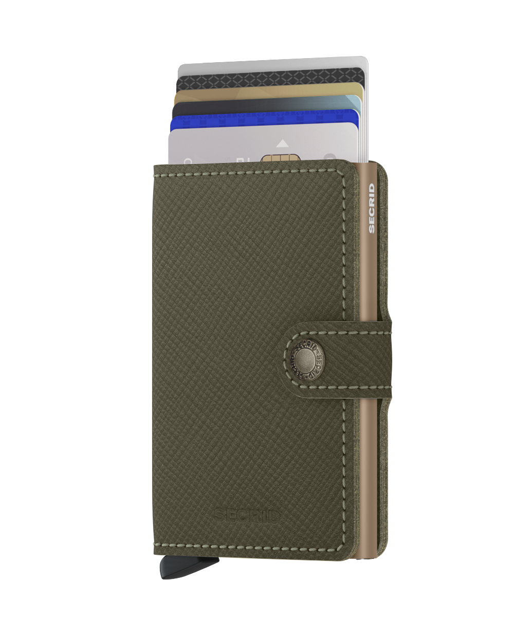 Portfel SECRID Miniwallet Saffiano Olive