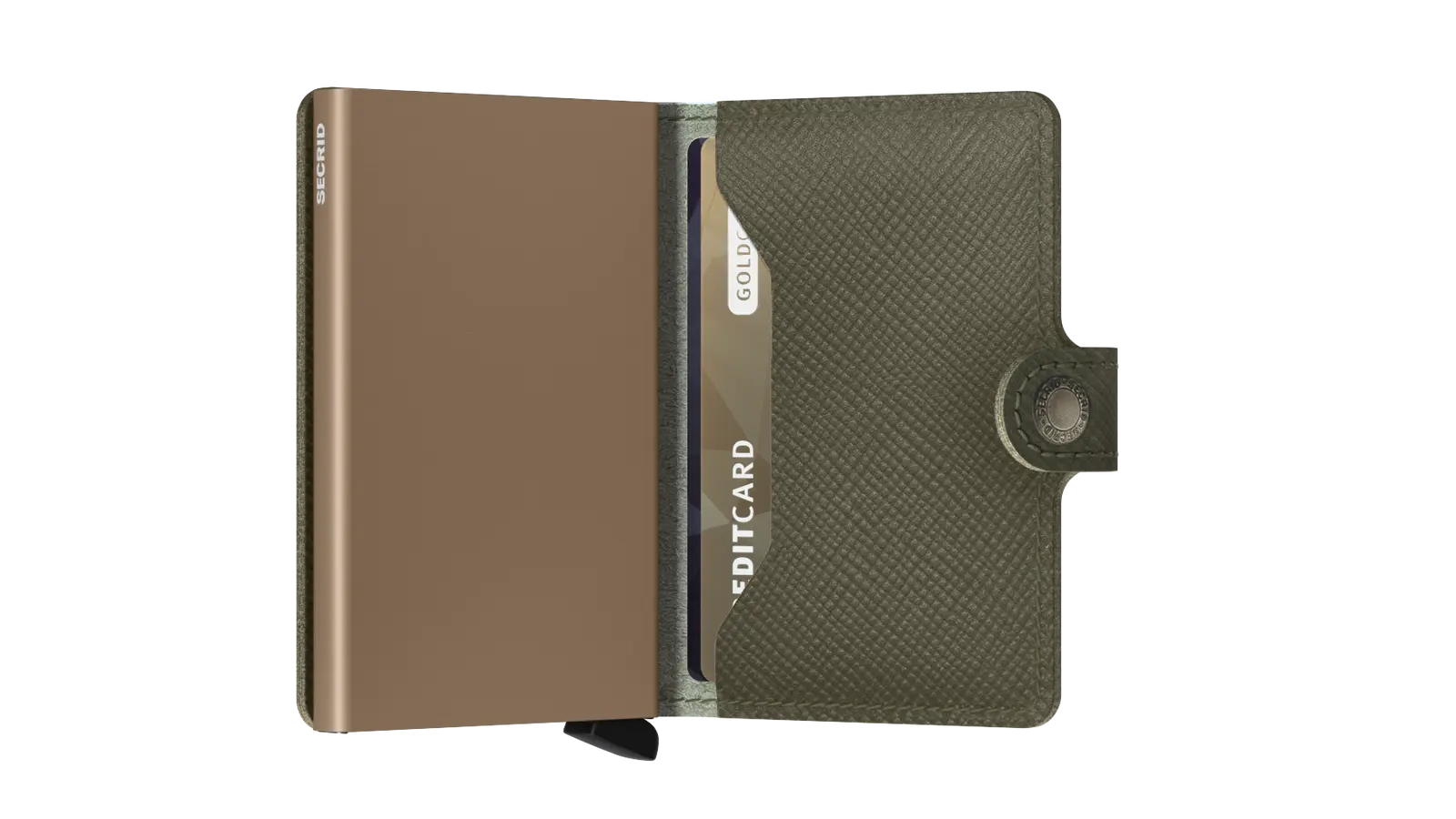 Portfel SECRID Miniwallet Saffiano Olive