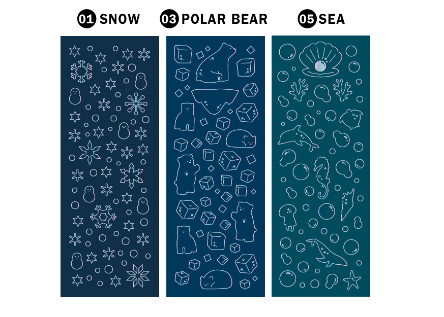 Naklejki ICONIC Shining Line Clear Sticker A