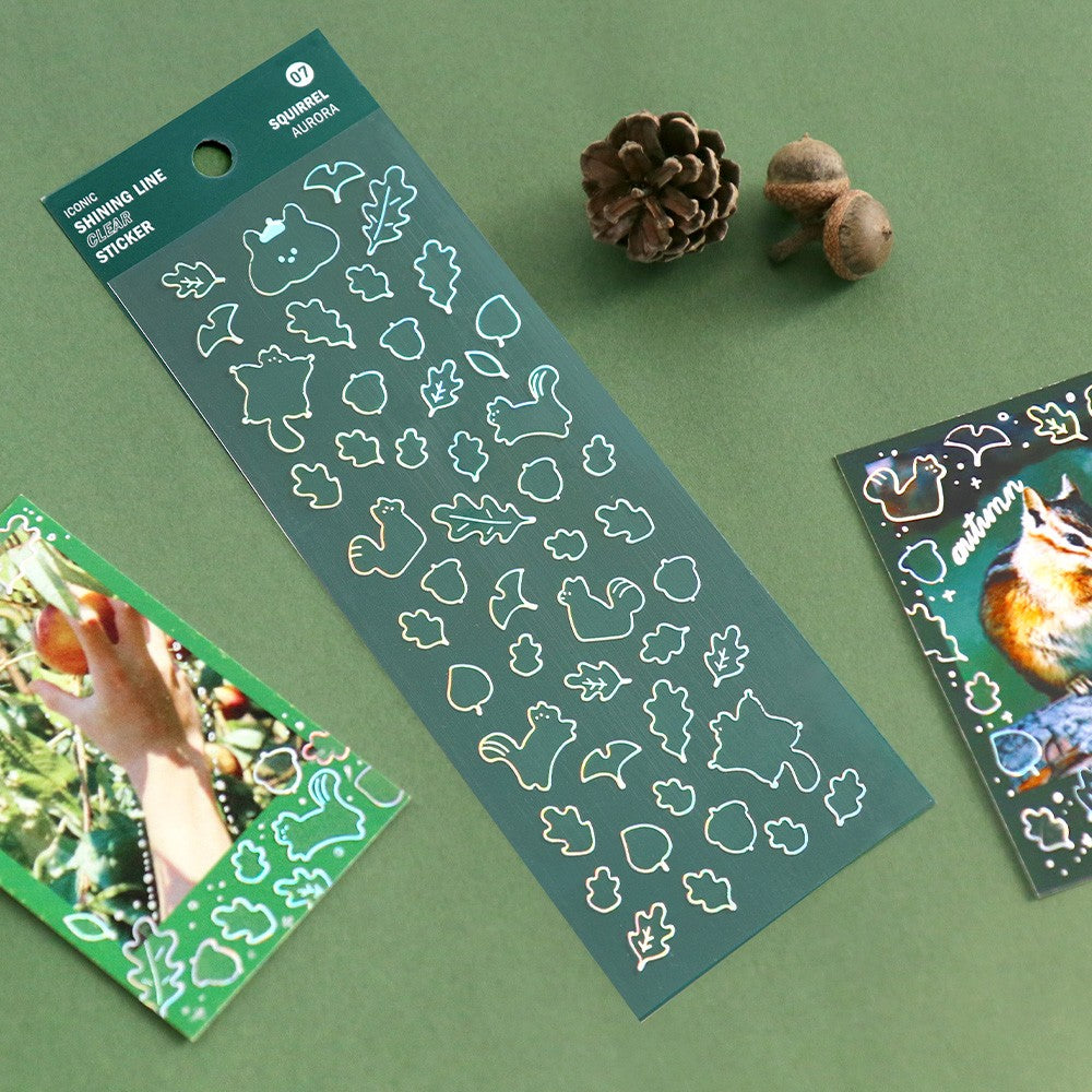 Naklejki ICONIC Shining Line Clear Sticker A