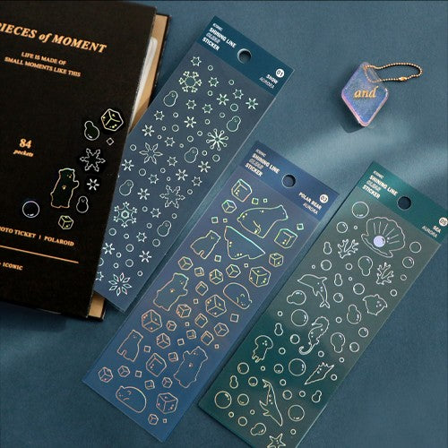 Naklejki ICONIC Shining Line Clear Sticker A