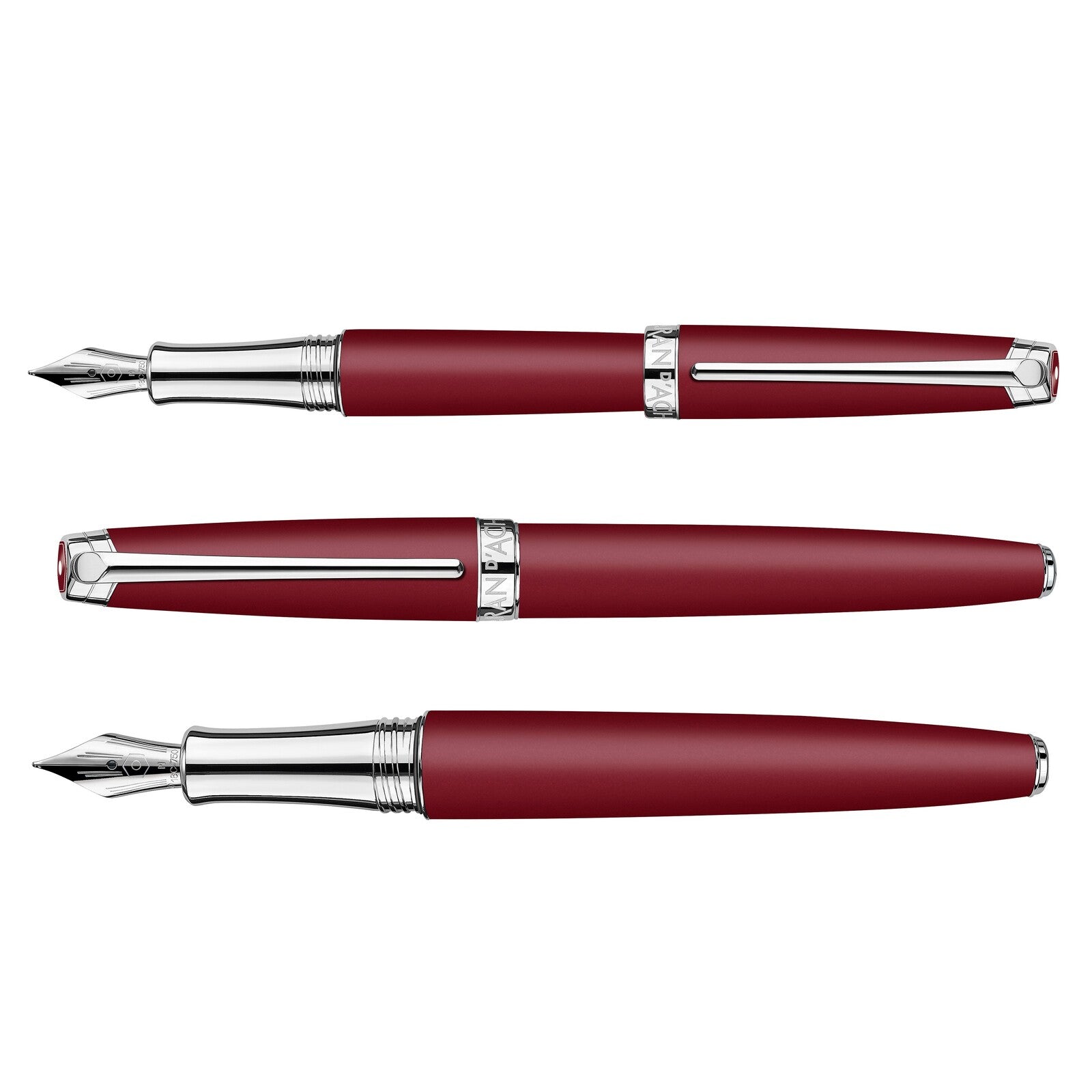 Zestaw pióro wieczne i atrament Caran d'Ache | Leman Burgundy