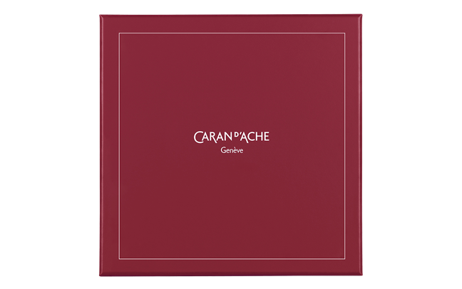 Zestaw pióro wieczne i atrament Caran d'Ache | Leman Burgundy