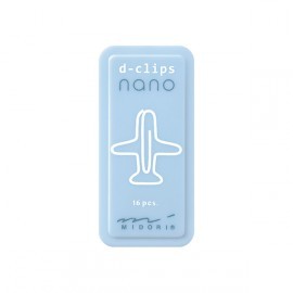 Spinacze Midori D-Clips Nano | Samolot